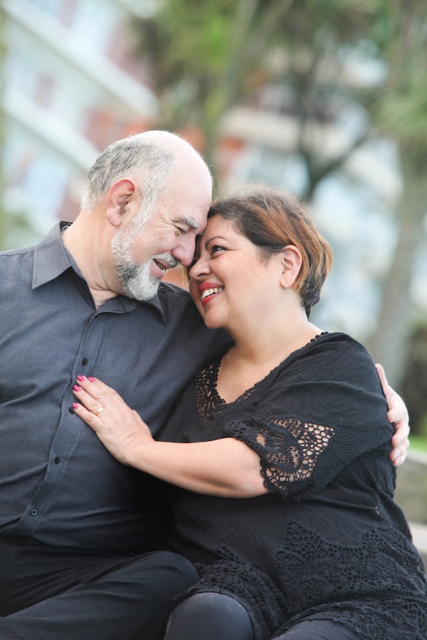 portrait of a romantic mature couple outdoors portrait of a romantic mature couple outdoors